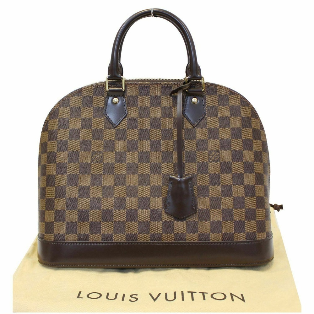 LOUIS VUITTON Alma MM Damier Ebene Satchel Bag - Picture 2 of 8